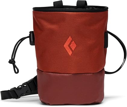 BLACK DIAMOND Mojo Zip Rock Climbing Chalk Bag, Adjustable Belt, Zip Pocket