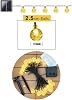 Coverzone Solar Bulb Shaped LED Lighting 8 Meters Long 47 Pieces, 8 Modes Lamp Led Garden, Patio, Poolside Lighting Waterproof (YELLOW Daylight) [Energy Class A]