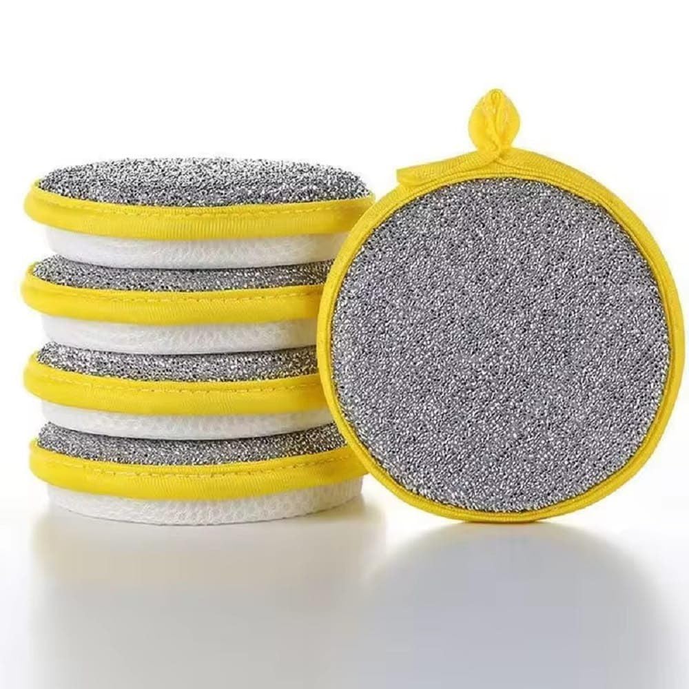 Washing Dishes Sponges Double-Sided Dishwashing Sponge Scrubber Round Non-Scratch Scrub Sponges Pads Kitchen Cleaning Tools for Dishes, Pots, Pans, Sink, Basin (1)-image-26