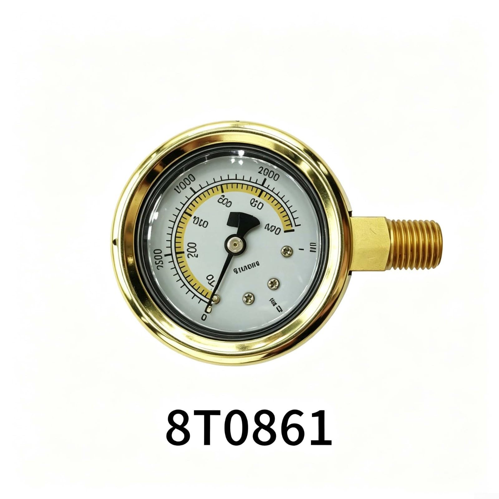 Przemysłowy manometr 0-600bar 0-8000psi miernik hydrauliczny
