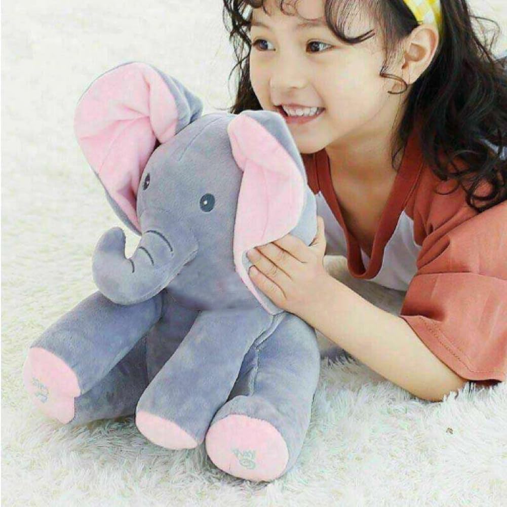 VGRASSP Cute and Soft Peek-a-Boo Elephant Toy for Baby, Toddlers and Kids - Musical Singing Plush Animal Toy with Moving Ears - Stuffed Toy for Boys and Girls - Color As Per Stock (B0CYH3FBQN) Amazon Price History, Amazon Price Tracker
