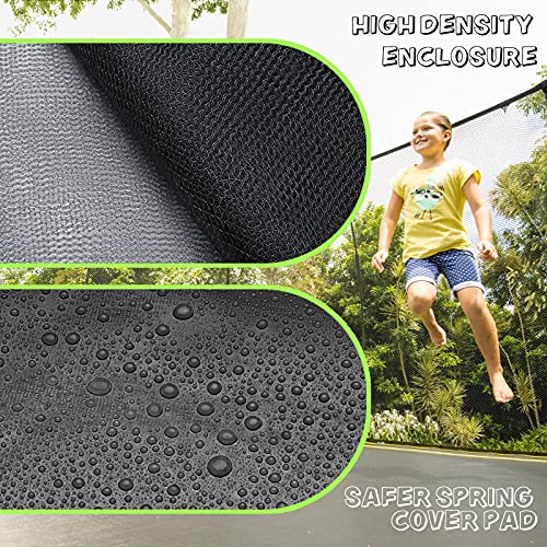 image for AOTOB 14FT Trampoline with Safety Enclosure Net, Outdoor Trampoline wi