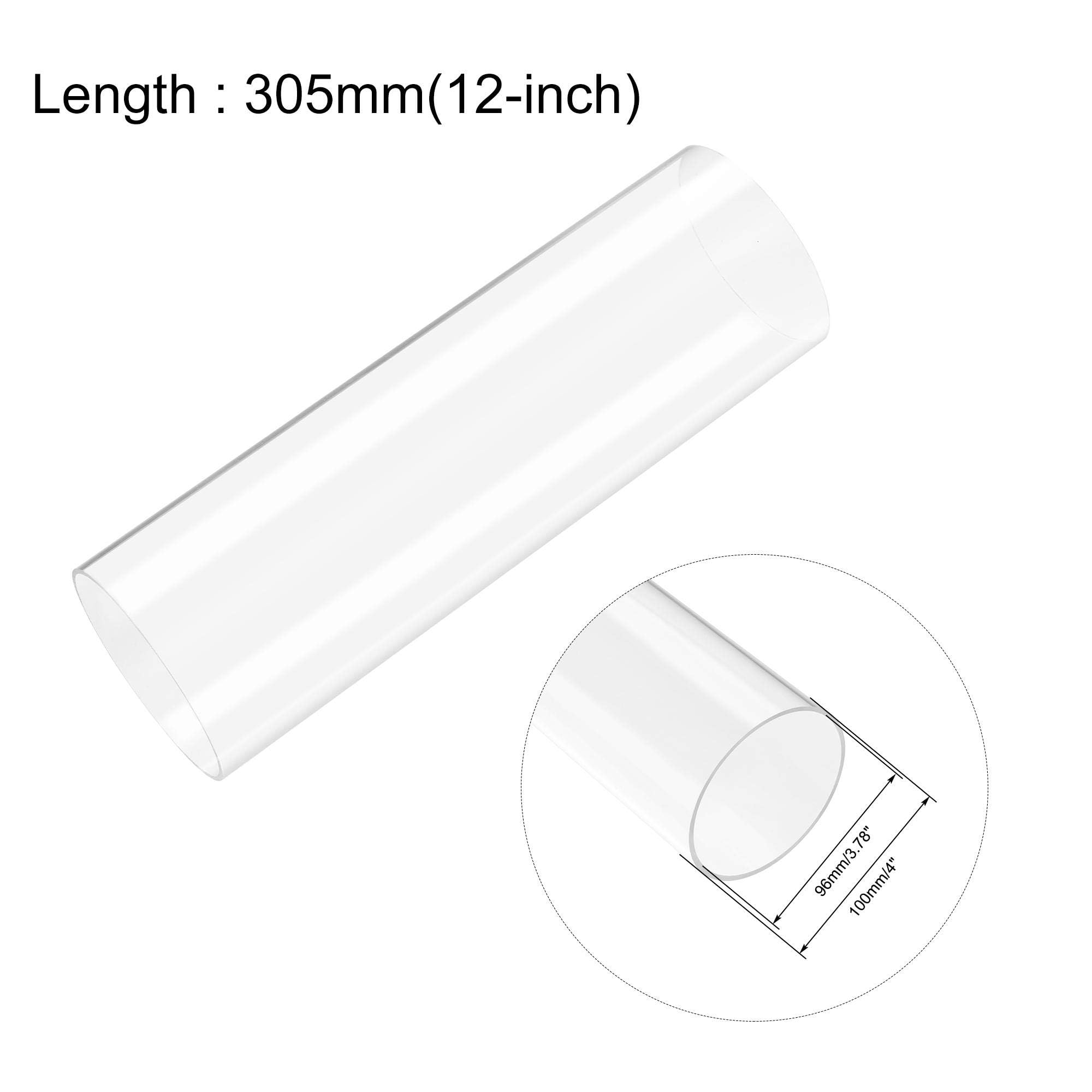 Tubo acrilico trasparente rigido rotondo tubo 96 mm ID 100 mm OD 305 mm per lampade e lanterne, sistema di raffreddamento ad acqua