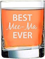 Vista 178 de Best PoPo Ever - Vaso de whisky Bourbon Old Fashsioned de 10.5 onzas grabadas con láser, vasos de cóctel transparentes grabados con grabado a mano