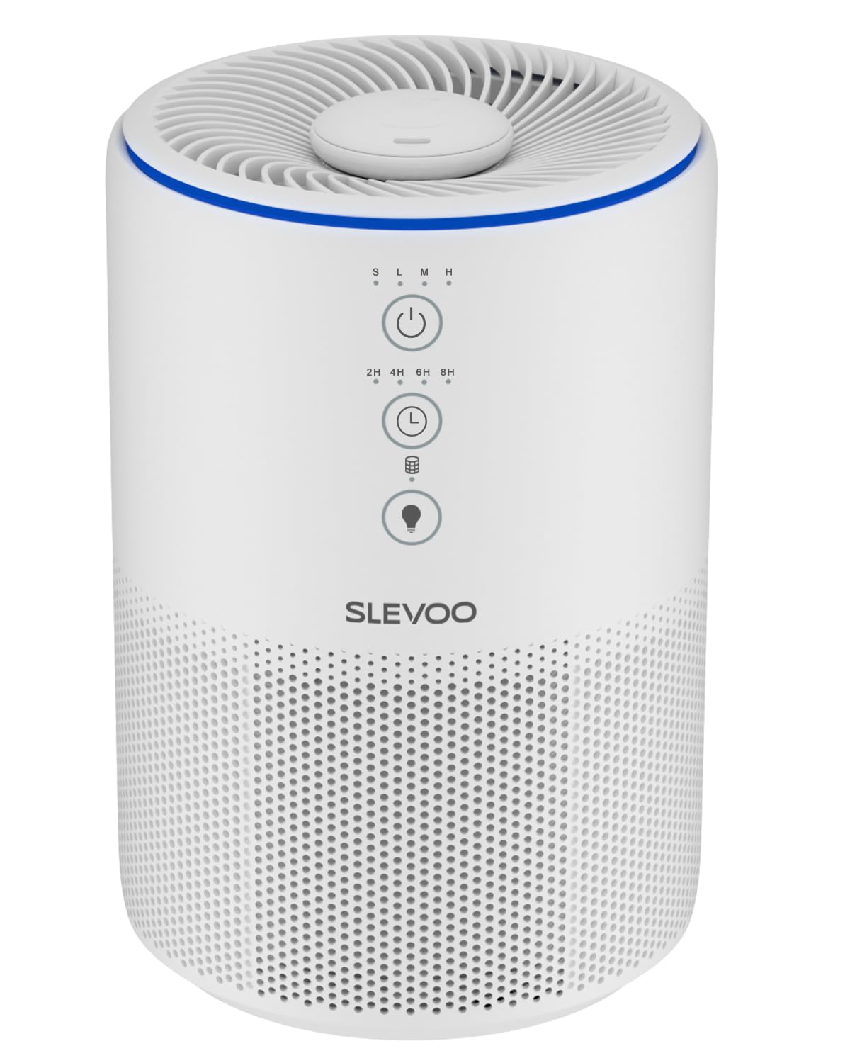 Slevoo Purificatore d'Aria 3-in-1 con Filtro HEPA, per Allergie da Animali Domestici, 40 m²,modalità sospensione, rimuove peli di animali, fumo e odori, risparmio energetico, 03 Pro Max, bianco