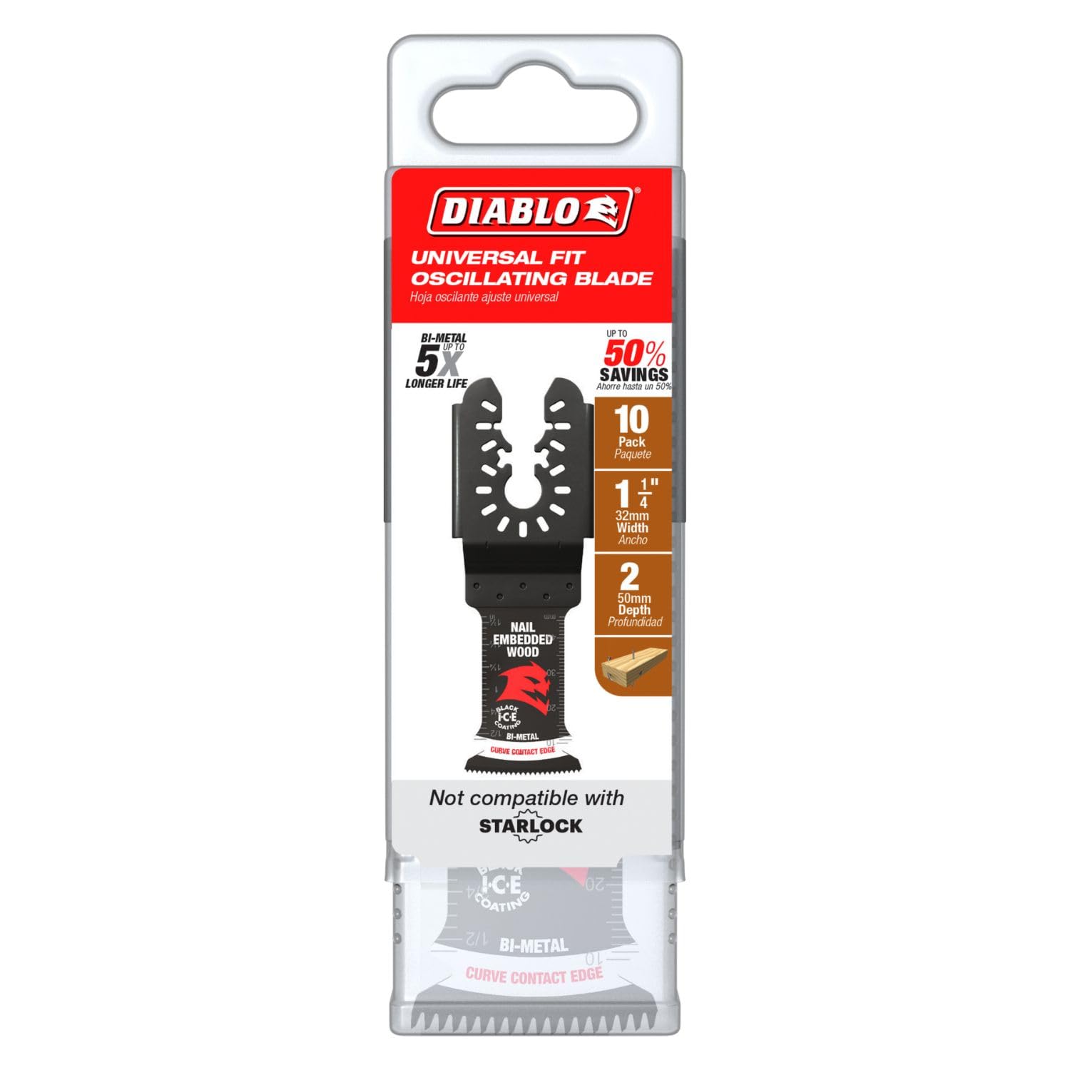 DIABLO 3-1/2 In. Universal Fit Bi-Metal Oscillating Blade For Insulation DOU350RI - The Home Depot - View #12