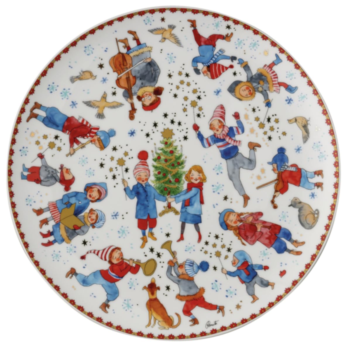 Hutschenreuther Collectable Collection 23 Christmas Sounds Cookie Plate 28 cm