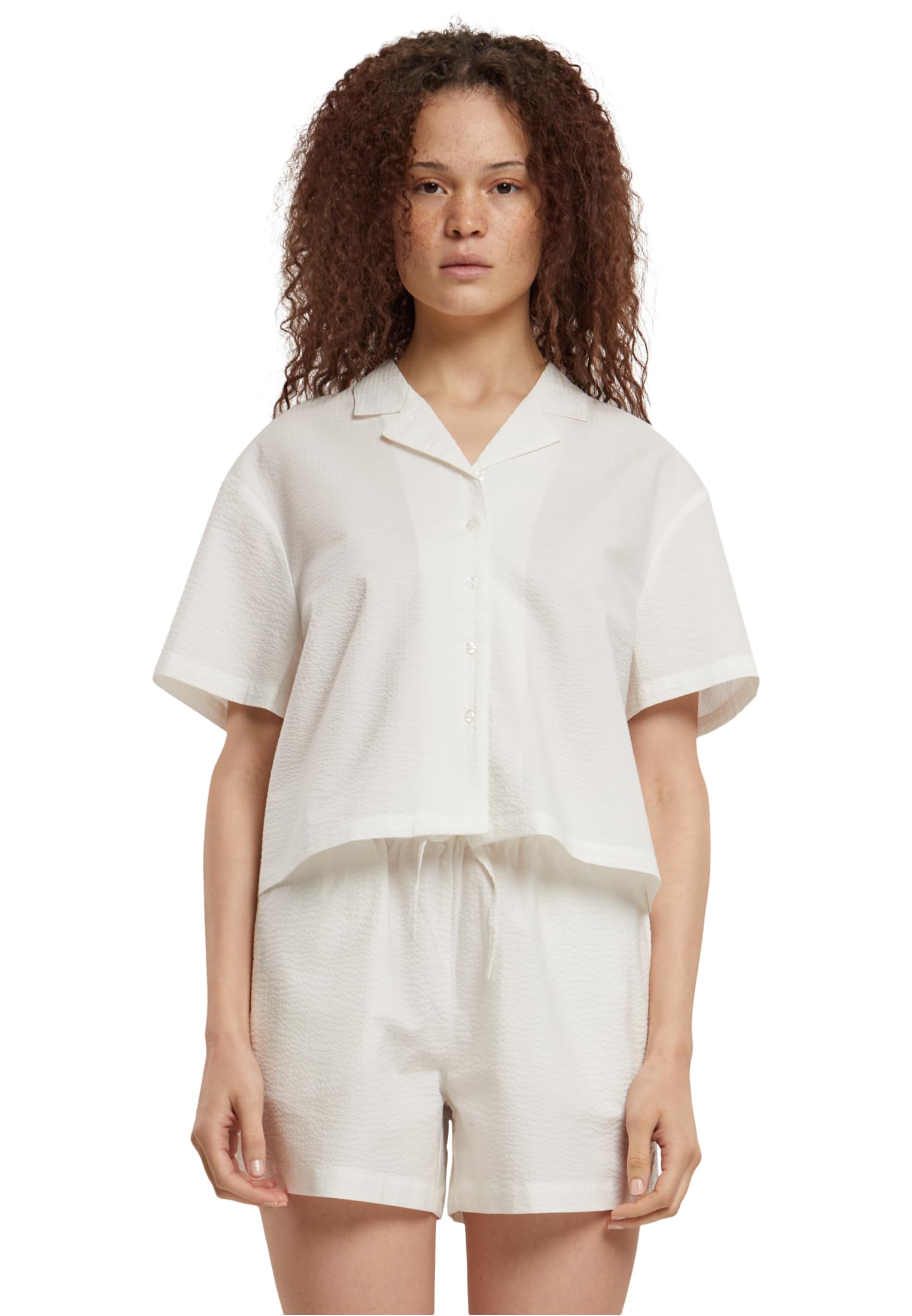 Urban Classics Damen Ladies Seersucker Shirt