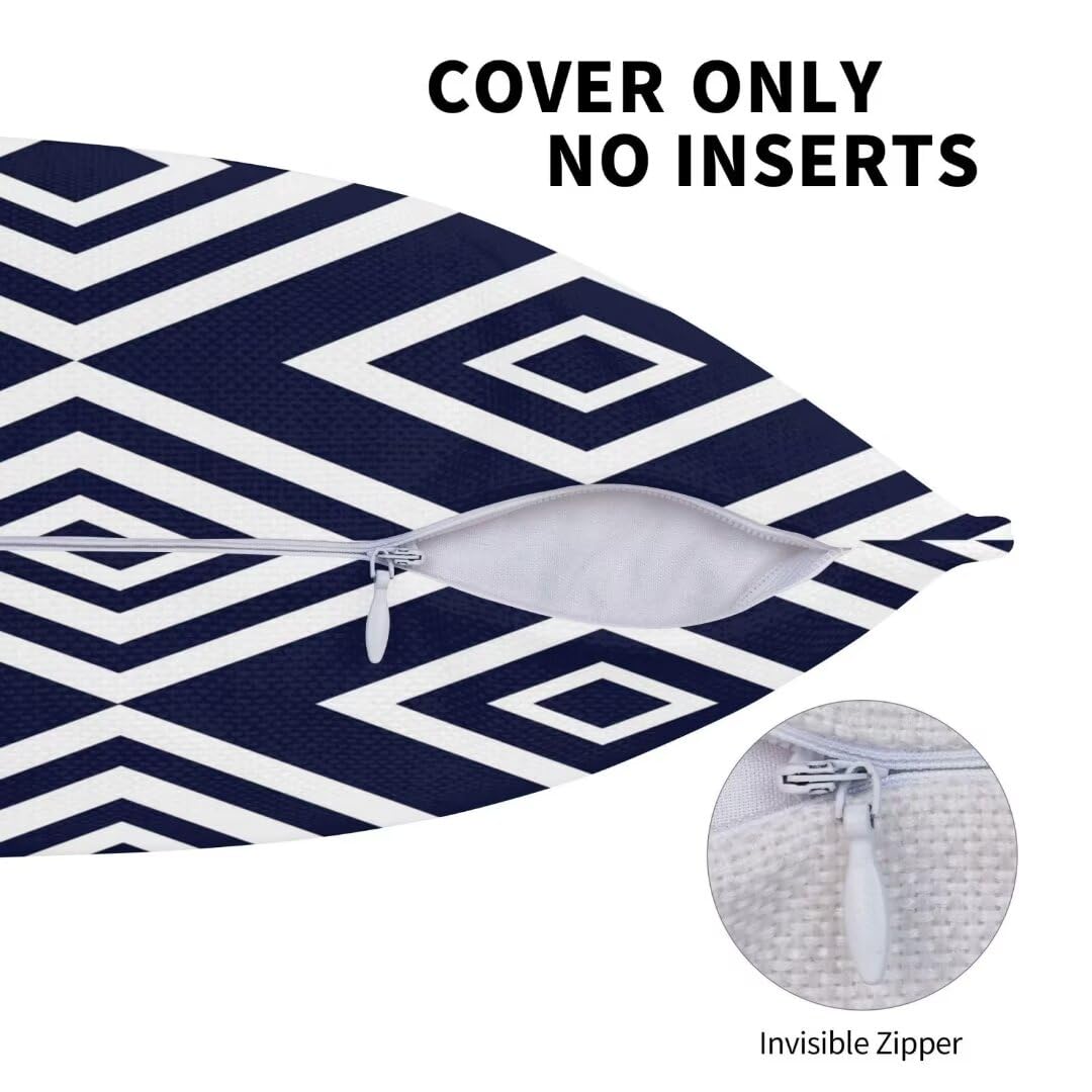 Cuscini Esterno Impermeabili 2 Pack Blu marino Federe Cuscini Divano 60x90 cm, Estate Cuscini per Divano Esterno Giardino, Cuscini per Divano Domande Cuscini Decorativi, per Auto Balcone Patio -DF309