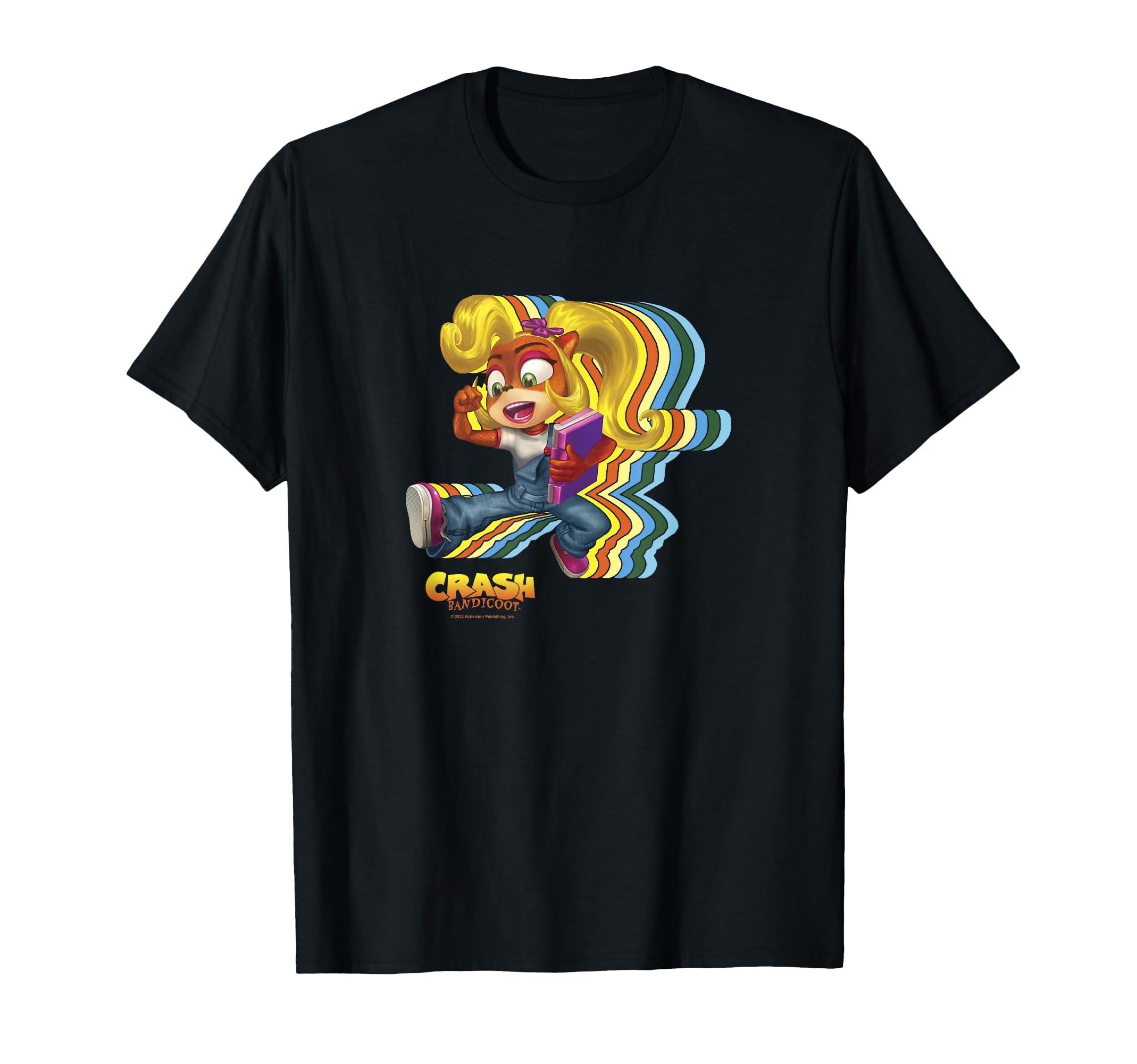 Crash Bandicoot Vintage Coco Bandicoot Vintage Action Glitch T-Shirt