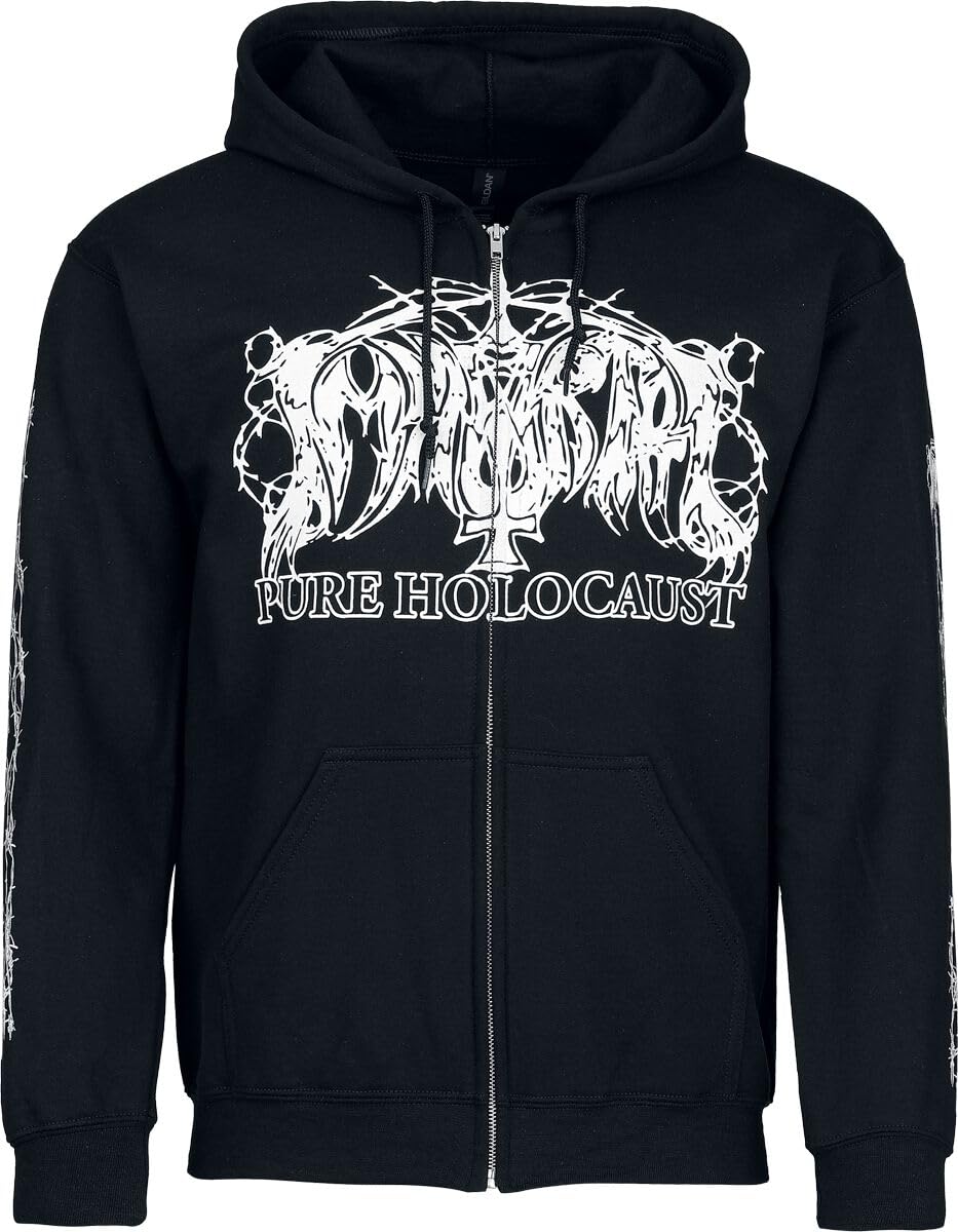 Razamataz Immortal Pure Holocaust Zip Up Hoodie, Black, XL