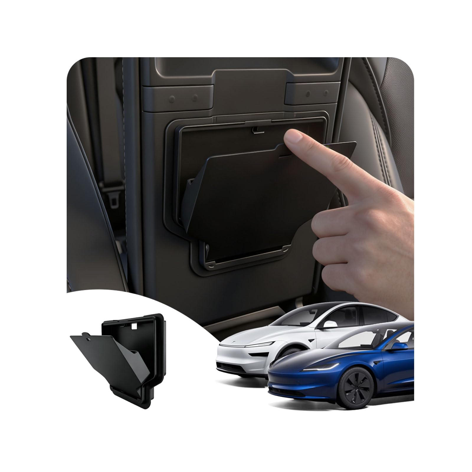 Photo 1 of [See Live Photos] SANTACIN Tesla Armrest Hidden Storage Box for Model 3 Highland & Model Y Juniper