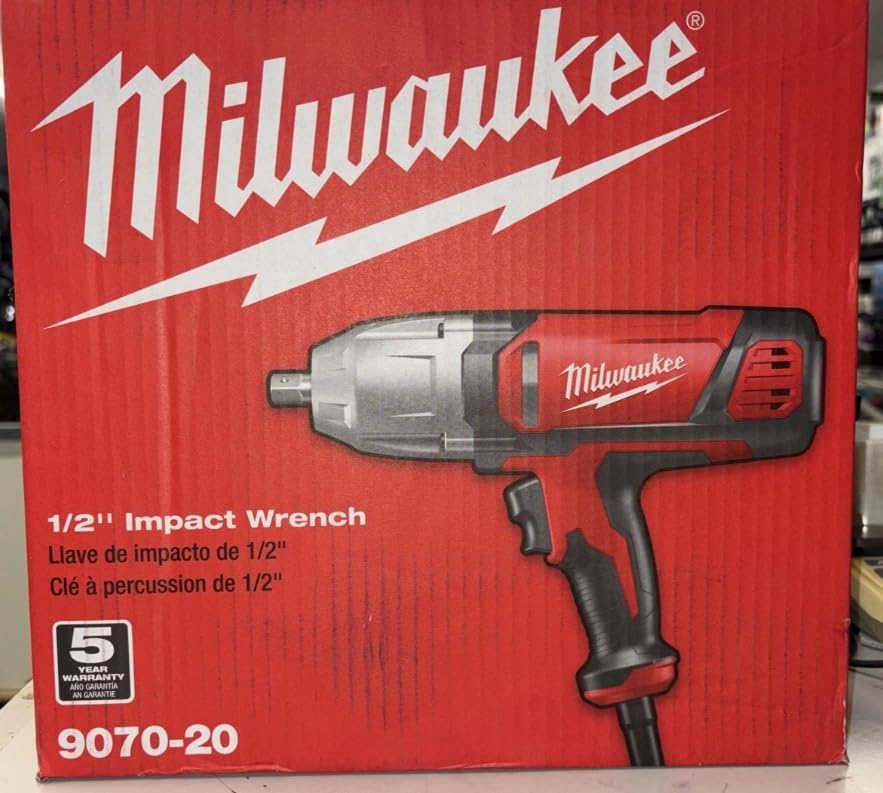 MILWAUKEE'S Impact Wrench, 120VAC, 7.0 Amps, 1/2" (9070-20)