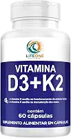 Vitamina D3 K2 MK-7, 2000ui 60 Cápsulas - Life One