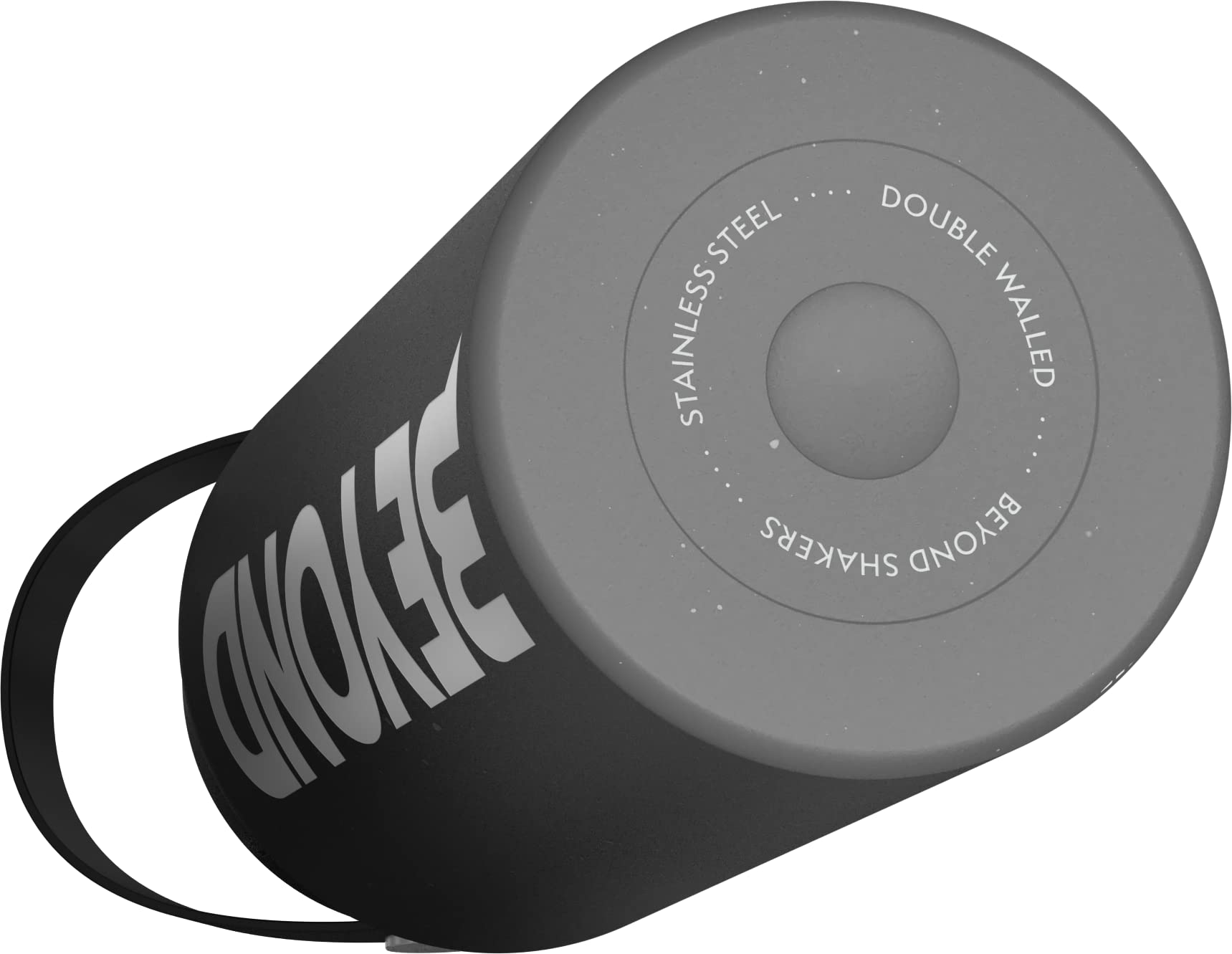 Beyond Bouteille d'eau isotherme en acier inoxydable à double paroi 1000 ml à large goulot sans BPA (noir et gris)