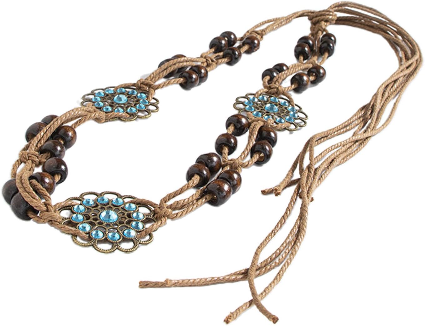 LAMDNL Sunflower Fringe Waist Jewelry Vintage Link Belt