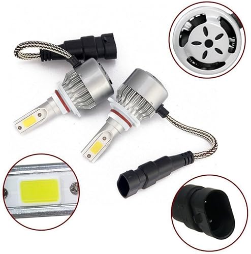 Miniatura 2 de ICBEAMER Bombillas H11, 8000 lm más brillantes, luces blancas frías 1:1 6000 K, IP68, impermeables, halógenas, de repuesto, luces antiniebla,