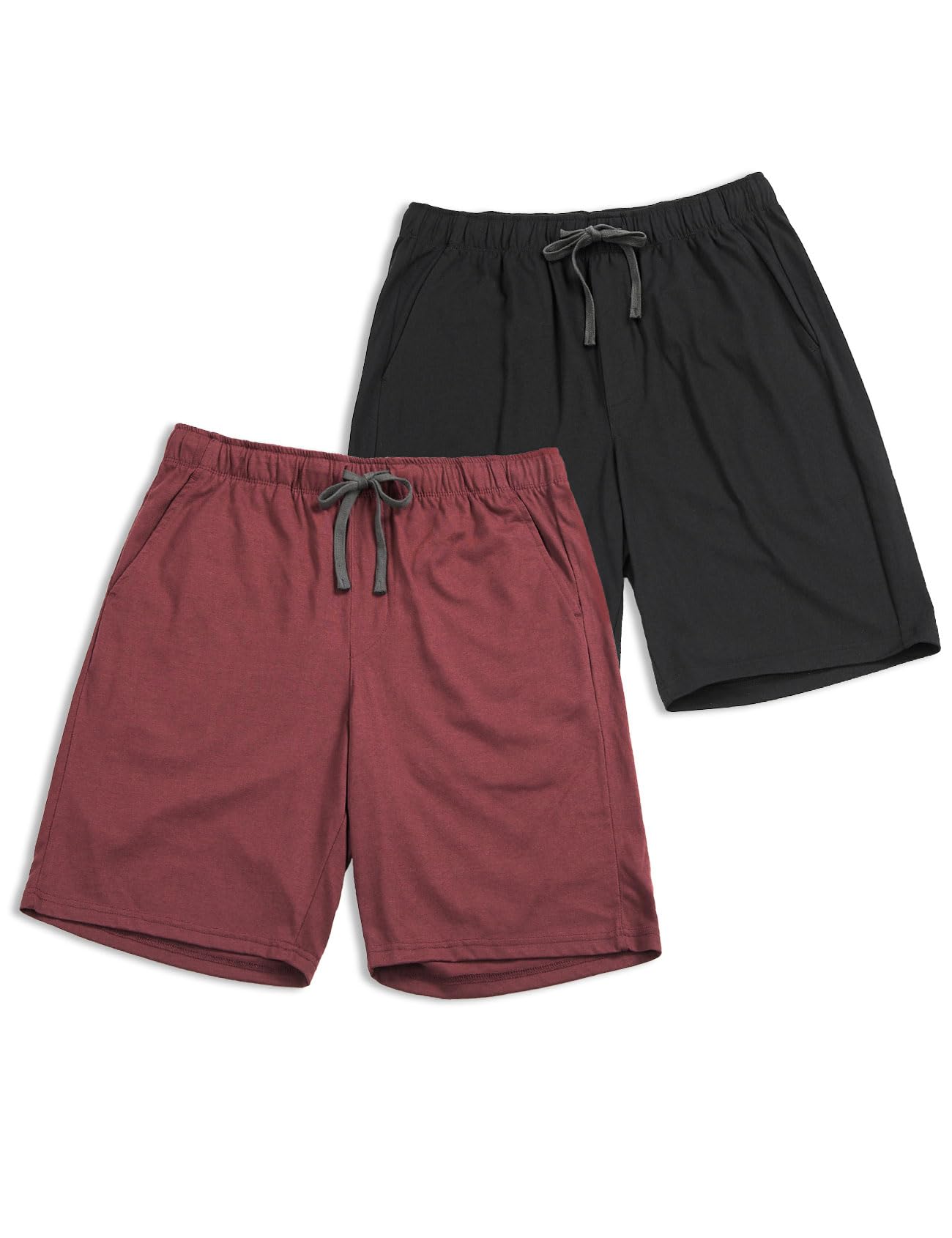 Lot De 2 Shorts De Pyjama Homme LAPASA - Confort Doux En Polycoton Léger Avec Poches, Idéal Détente & Maison