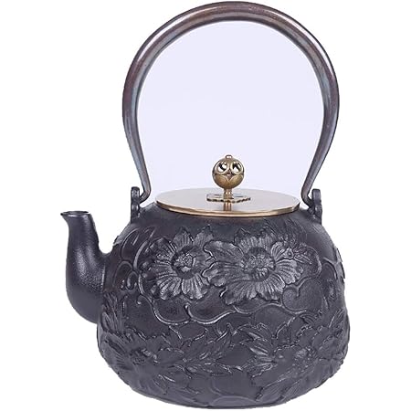 Amazon 鉄瓶 鉄器 急須 鋳鉄のティーポット和風てつビン茶ケトル1 2l 安い ディスカウント価格茶を暖かく保つために鋳鉄製のやかんレトロな牡丹の花の咲くパターンアイロンポット 鉄瓶 オンライン通販 Amazon 鉄瓶 鉄器 急須 鋳鉄のティーポット和風てつビン茶ケトル1 2l 安い ディスカウント価格茶を暖かく保つために鋳鉄製のやかんレトロな牡丹の花の咲くパターンアイロンポット 鉄瓶 オンライン通販