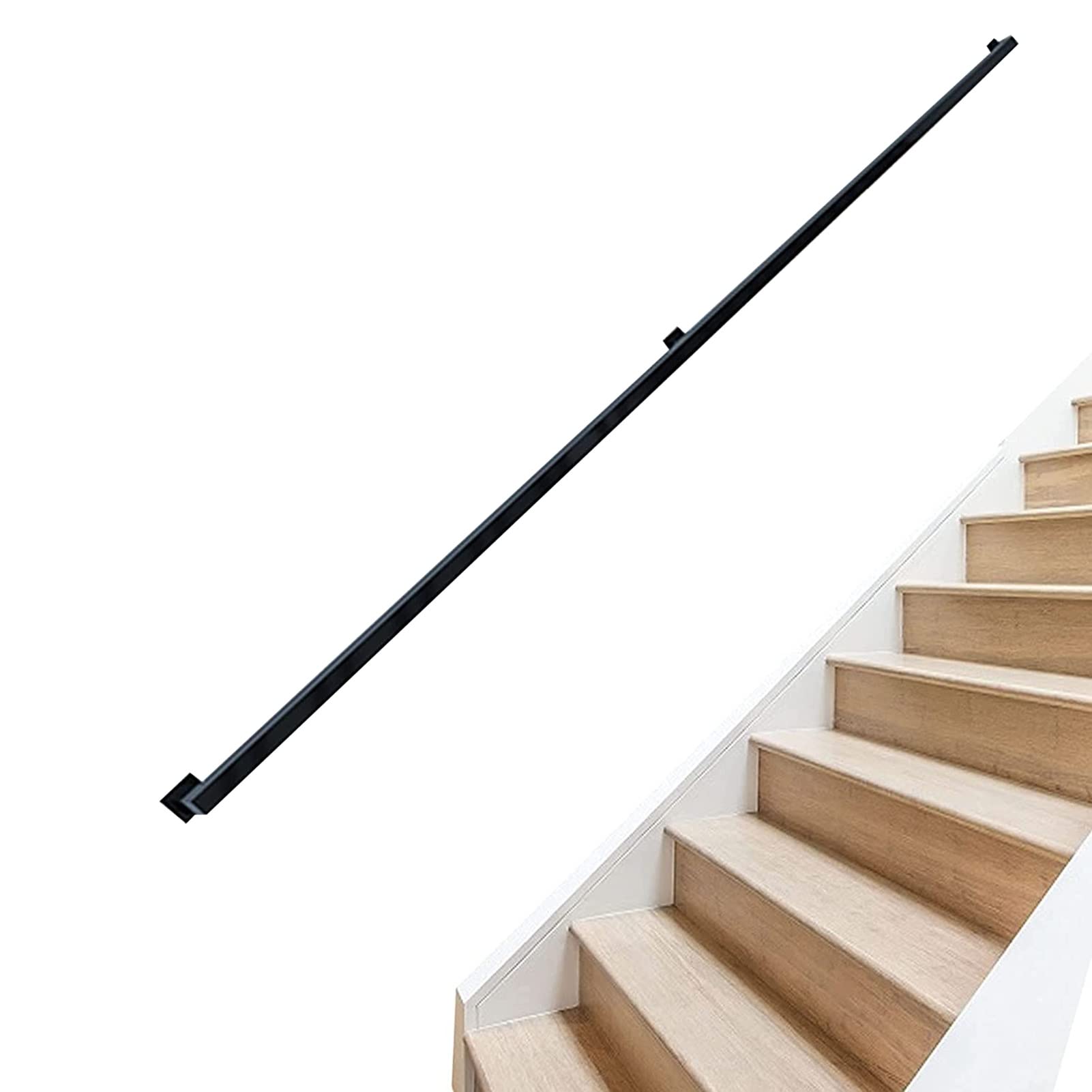 Barre d'appui en fer de 1 à 20 pieds avec kit complet de fixation