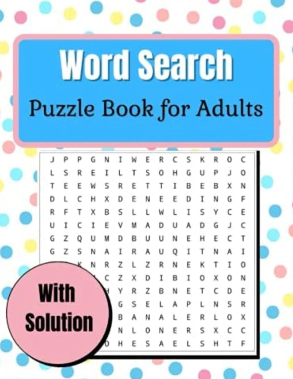 Word Search Puzzle Book For Adults