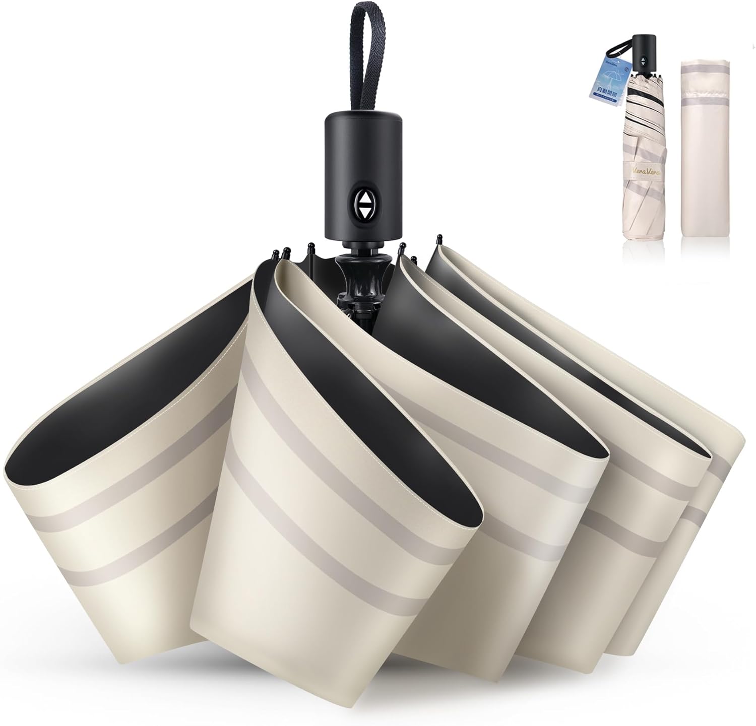 日傘 uvカット 遮熱 ワンタッチ 自動開閉 【2025新登場 ·反射冷却素材採用・JIS認証済】 折り畳み日傘 100 遮光 軽量 6本骨 折り畳み コンパクト 紫外線遮断 UPF50+ 熱中症対策 日焼け防止 耐風撥水 晴雨兼用 傘 メンズ レディース 多層生地設計 携帯便利 収納ポーチ付き  Amazonで販売中