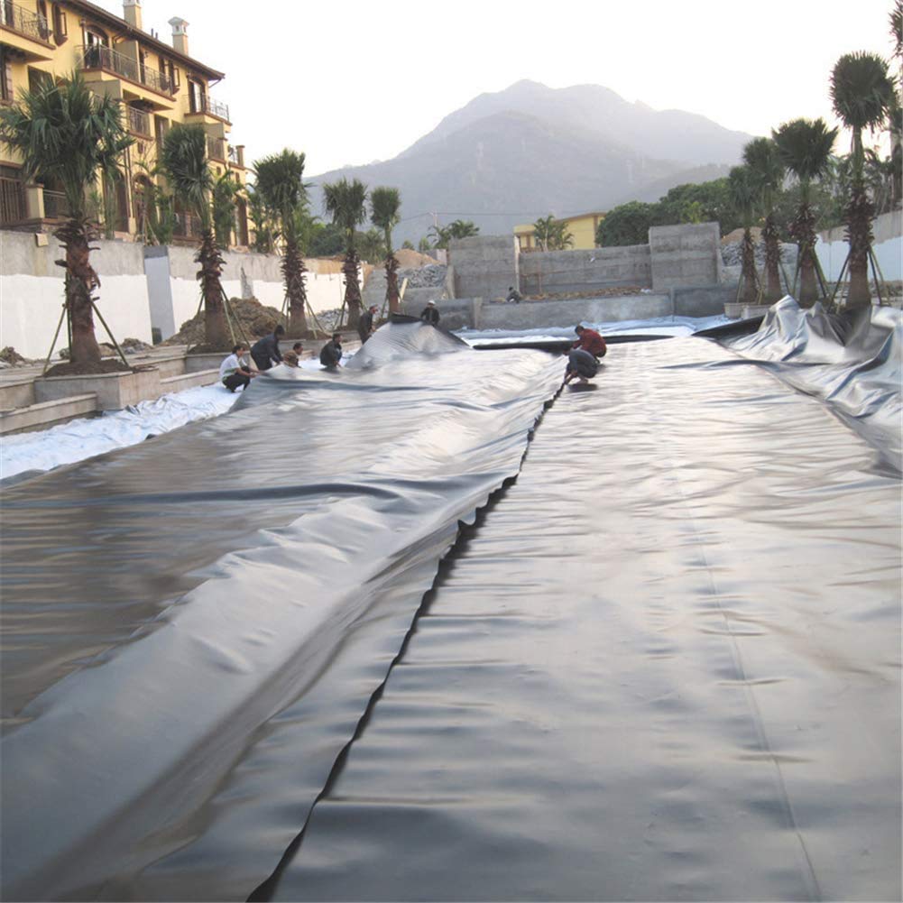DEWAN SONS Rubber Heavy Sheet Black (25 ft x 20 ft) 500 GSM Fish Pond Liner Garden Pools HDP EMembrane Reinforced-image-16