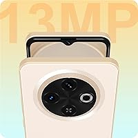 Vista 7 de A3 4G teléfonos Android desbloqueados 6.6” pantalla HD+ Android 12 teléfono inteligente Octa-Core 6(3+3)+16GB/256 TF Dual SIM teléfono celular Oro