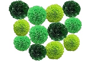 Green Tissue Paper Pompoms: A Mini Floral Paradise