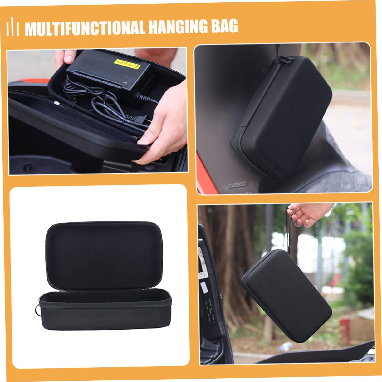 3 Pièces Chargeur De Rangement Vélo Accessoires Pochette Cordon Organisateur Véhicule Électrique Câble Organisateur Cas Câbles Organisateur Câble Gadget Organisateur Vélo