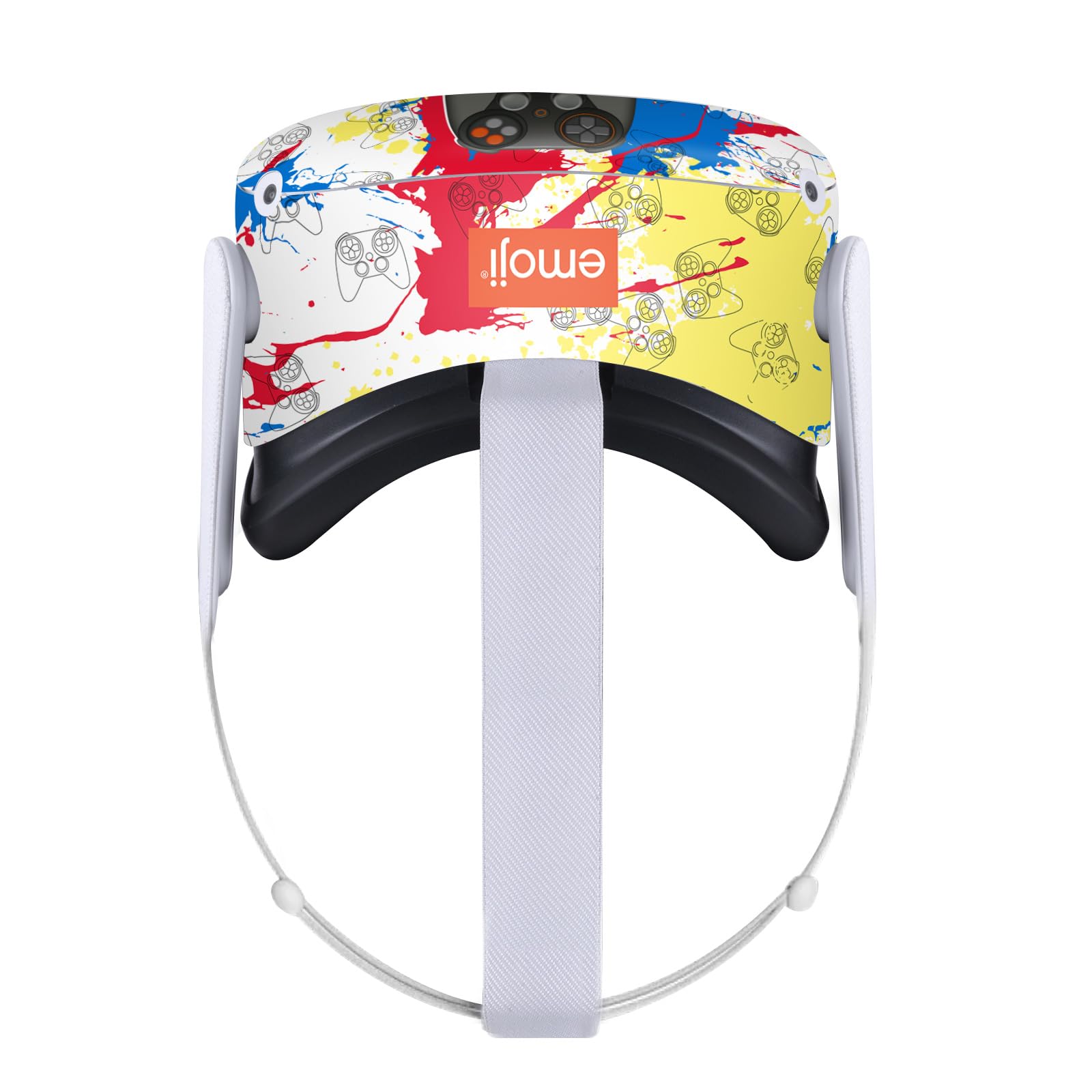 Head Case Designs Officially Licensed Emoji® Gamer Art Patterns Vinyl Sticker Skin Decal Cover Compatible with Meta Quest 2