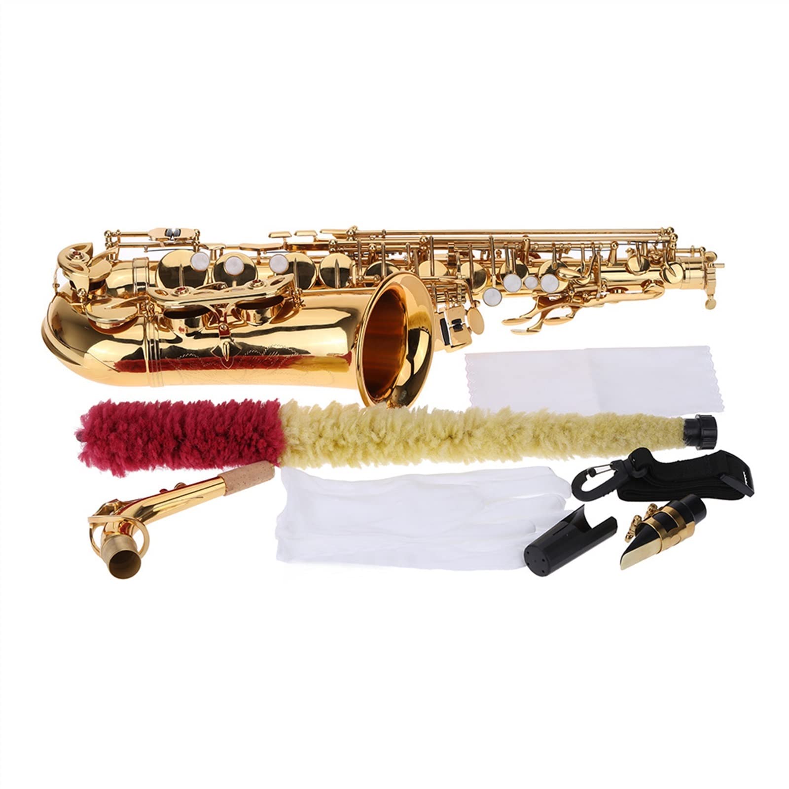 MIB Sassofono Contralto Ottone Laccato Oro Mi Bemolle 802 Strumento A Fiato A Chiave Sassofono principiante