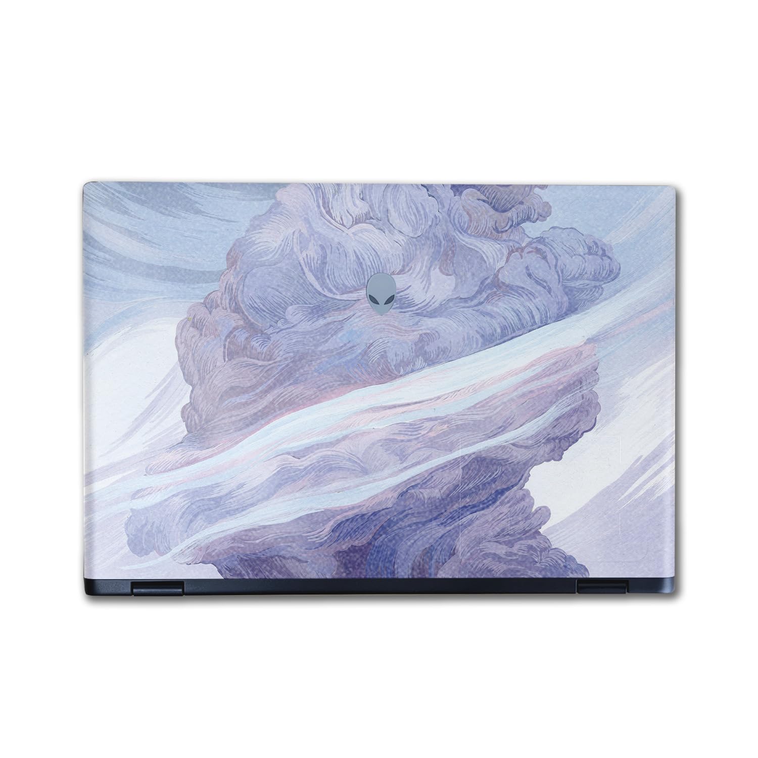 Glossy Glitter Laptop Skin Compatible with Alienware M16 R2 (2024) - Whirlwind - Premium 3M Vinyl Protective Wrap Decal Cover - Easy to Apply | Crafted in The USA by MightySkins