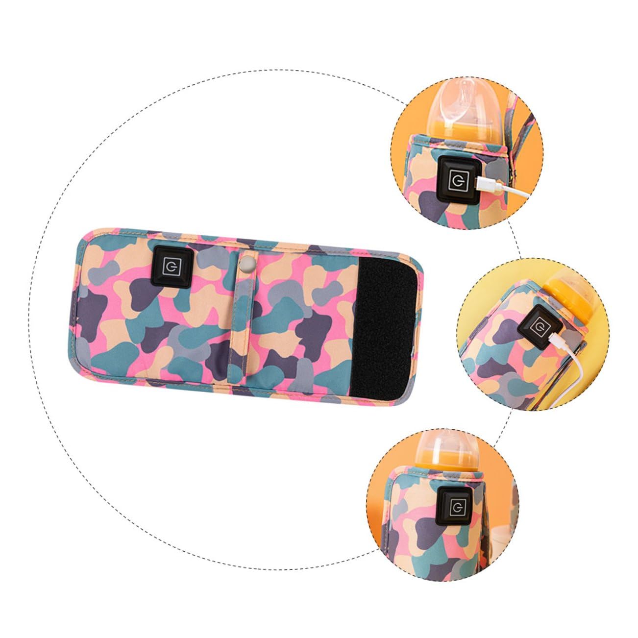 TOYANDONA 2pezzi Borsa Termica Portatile Per Biberon Scaldabiberon Usb Per Viaggi Con Manico Mantiene Latte Alla Temperatura Per Utilizzo Versatile
