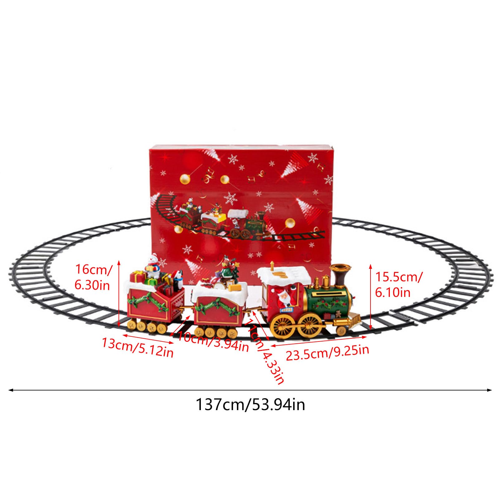 Amazon.co.jp: DIDILLX 電気クリスマストレインセット 音楽とライト