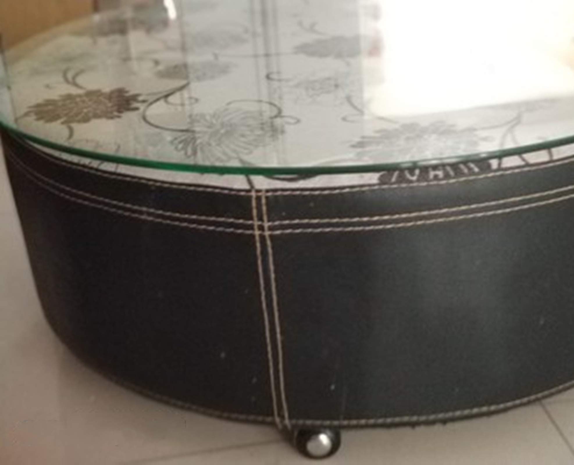 Koła skrętne Zestaw 4 kółek zamiennych Silent Rubber Fixed 4" i 5" z podwójnym łożyskiem kulkowym, do wózków warsztatowych DIY(Universal,41mm/1.6in)
