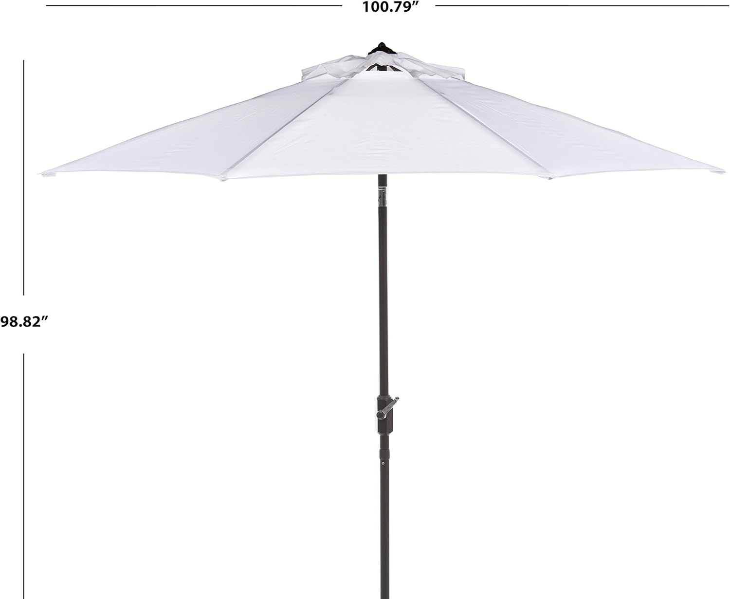 SAFAVIEH Outdoor Collection Ortega Auto Tilt Crank Umbrella