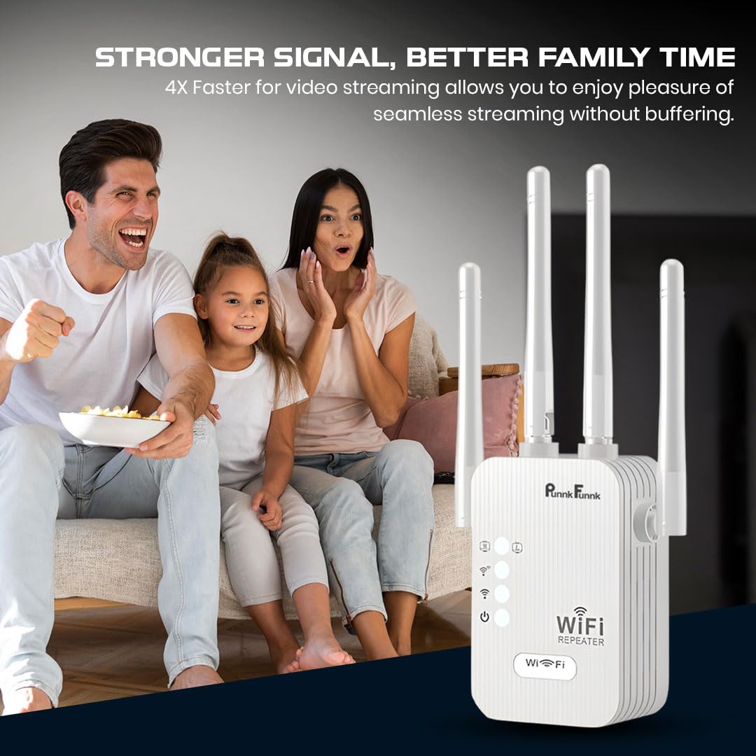 PunnkFunnk WiFi Extender - Boost Your Signal! -6