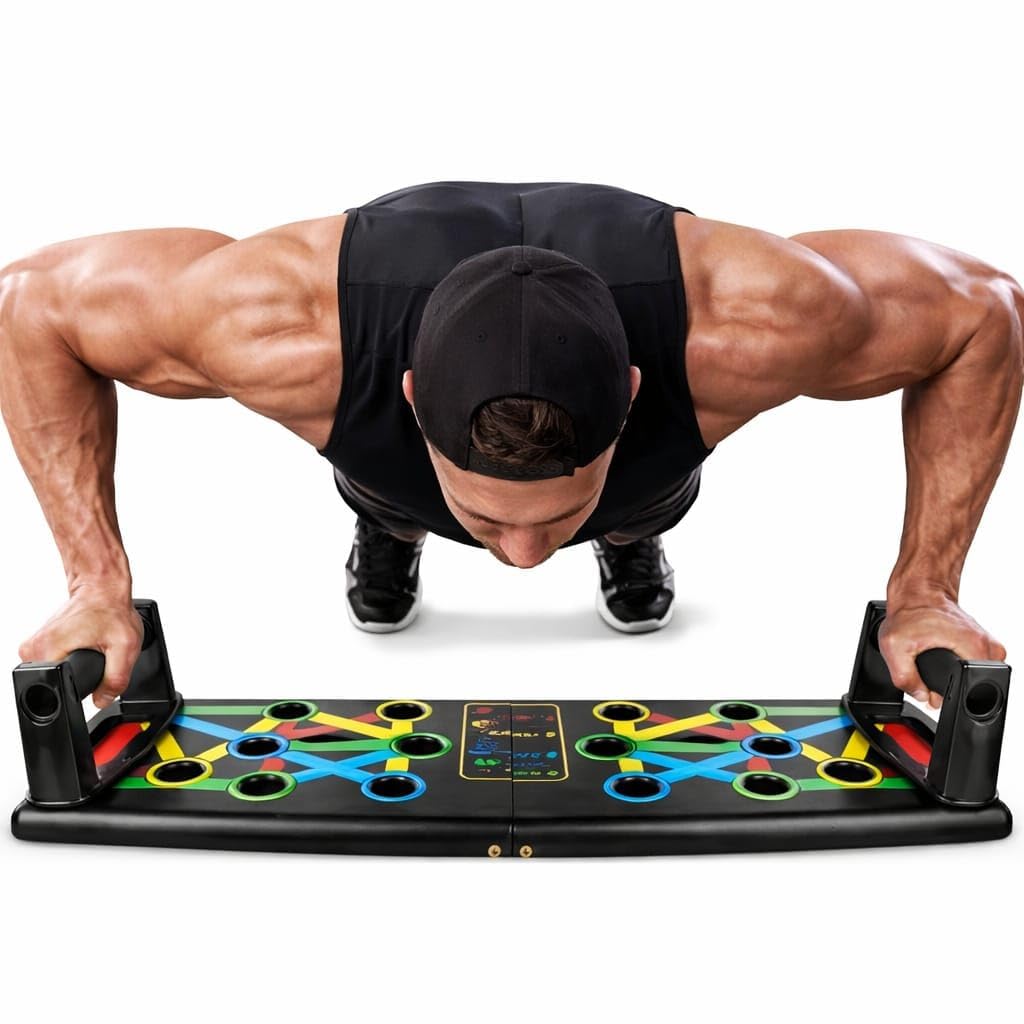 15-in-1 Pushup Board for Men and Women Foldable Home Gym Equipment Multi Function Push Up Stand for Chest Triceps Shoulders and Back Portable Workout Training Kit-picture-29