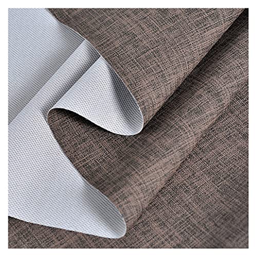 Tissu cuir en simili souple haut de gamme marron foncé pour ameublement