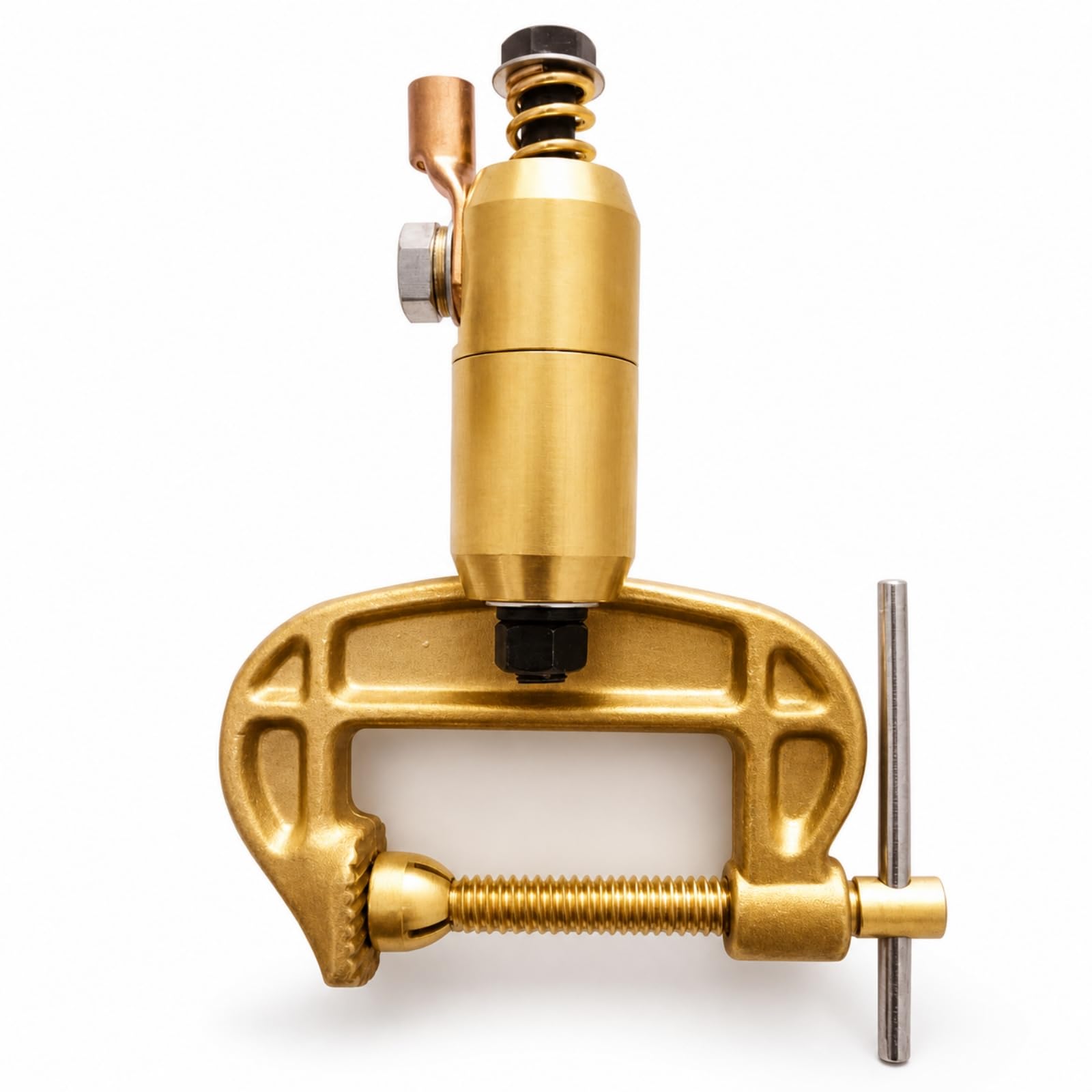 Generic Morsetto di Massa per Saldatura Morsetto Pinza Clamp Corpo in Rame con Testa Rotante di Serraggio per Connessione Elettrica Sicura E Corrente, style to 2