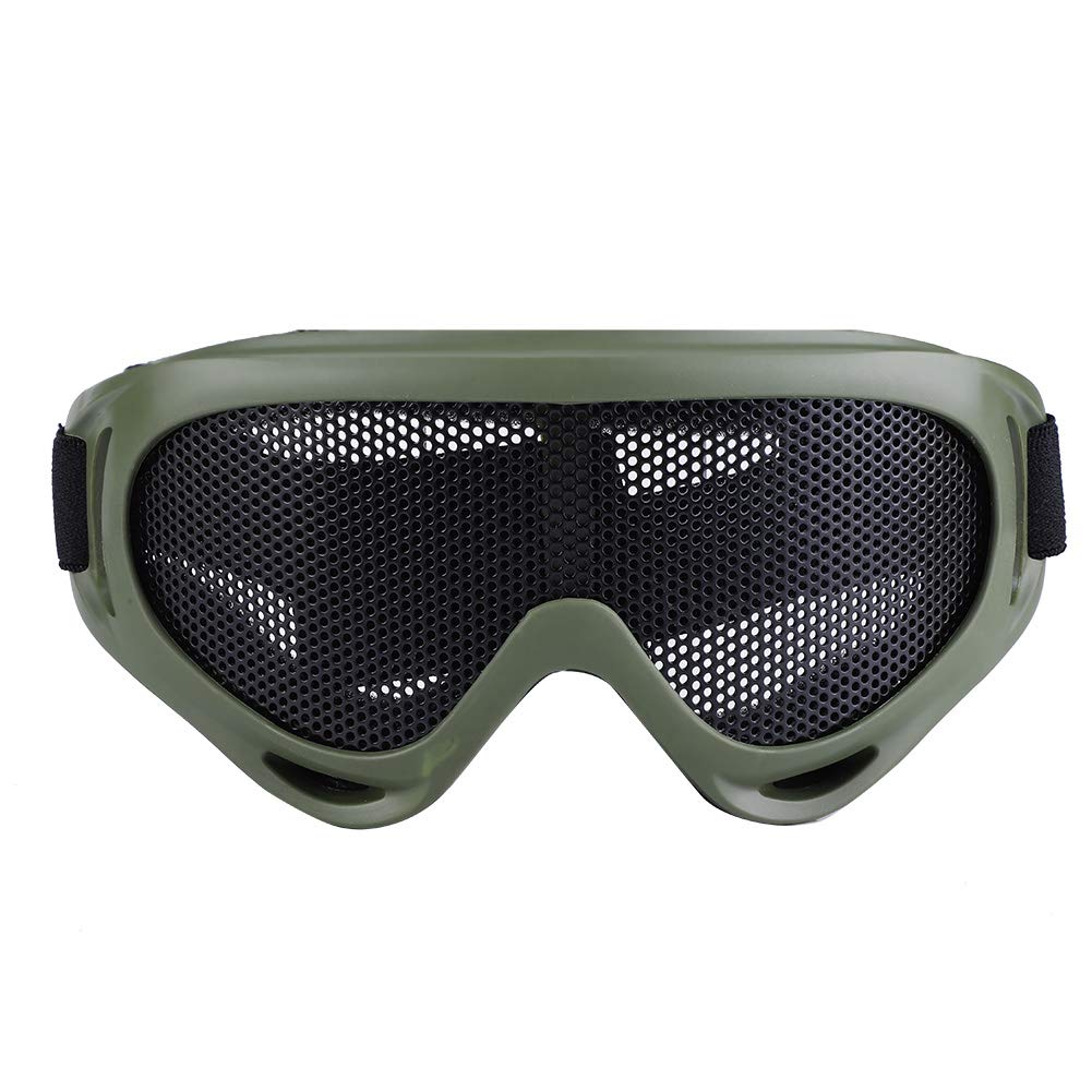 KIMISS X400 Tactics Mesh Airsoft Goggles Outdoor Protection Steel Mesh Paintball Eyewear Army Color
