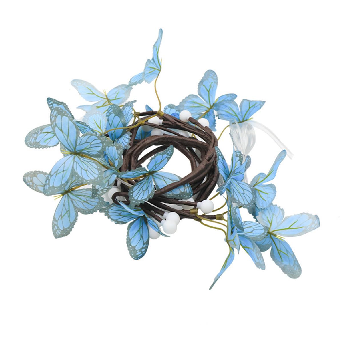 Willow Vine Lights, Luci di stringa di Natale a LED, Luci a batteria dei rami pieghevoli con timer 8 modalità per la decorazione natalizia della casa della parete (Blu 36LED)