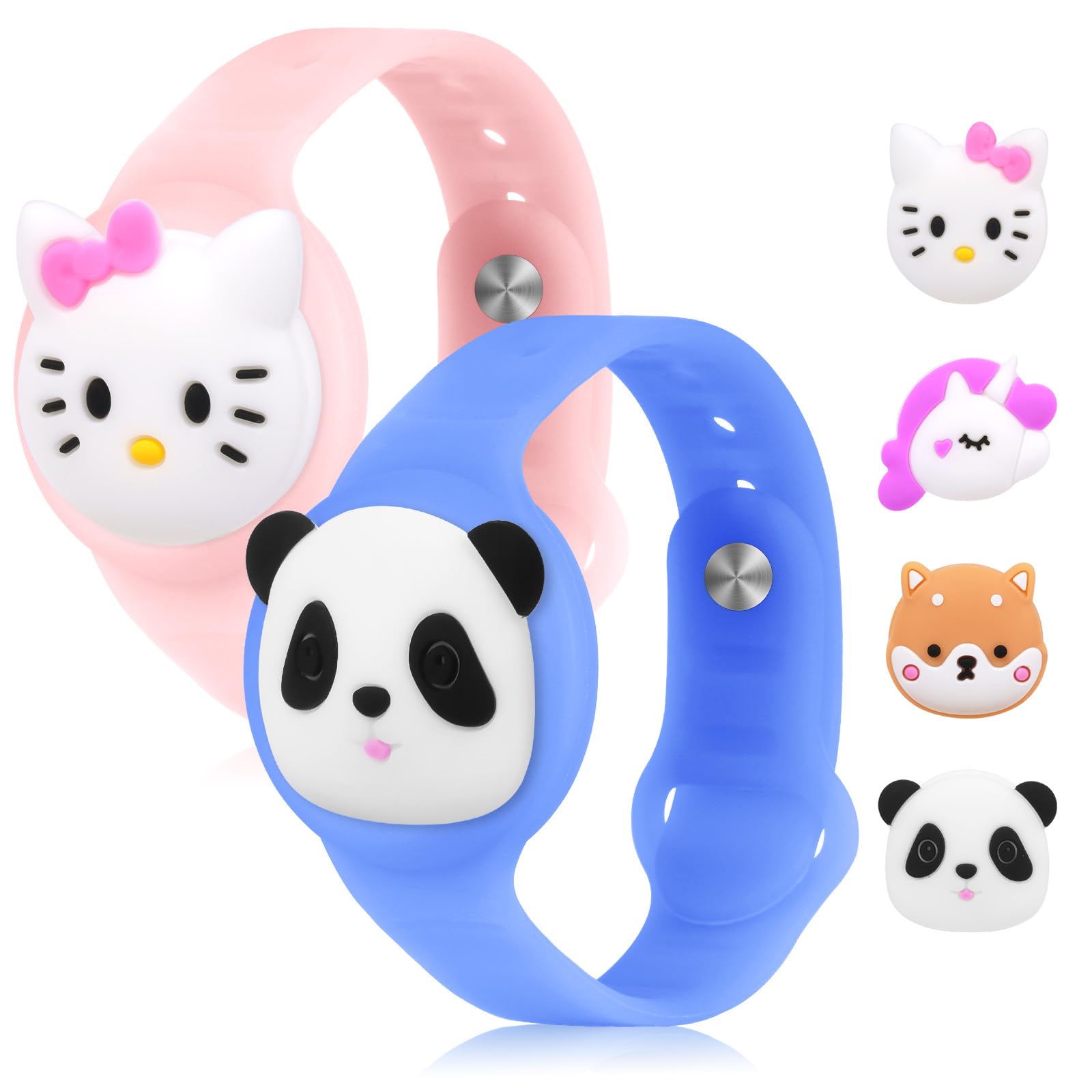AXFEE Pulsera Compatible con Airtag, 1PCS Pulsera de Silicona para Niños, Funda Protectora Ajustable Antipérdida (Blue Shark, Airtag No Incluido) — view 26