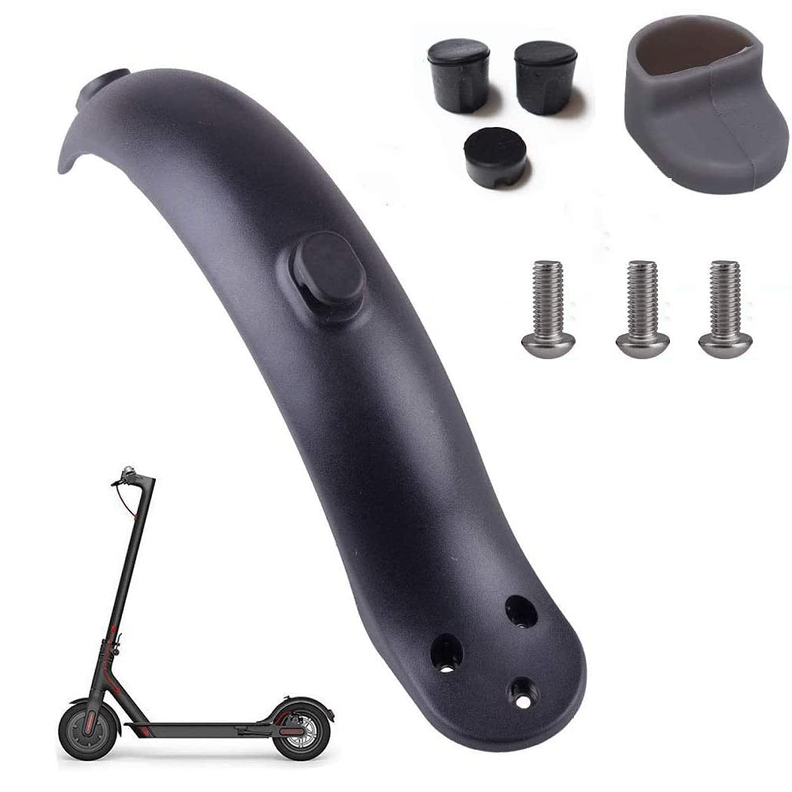 Support De Garde-boue Arrière Et De Feu Arrière Pour Accessoires De Remplacement De Scooter Xiaomi M365m365 Pro Avec Vis Et Bouchons A Vis 3pcs Noir 84542165