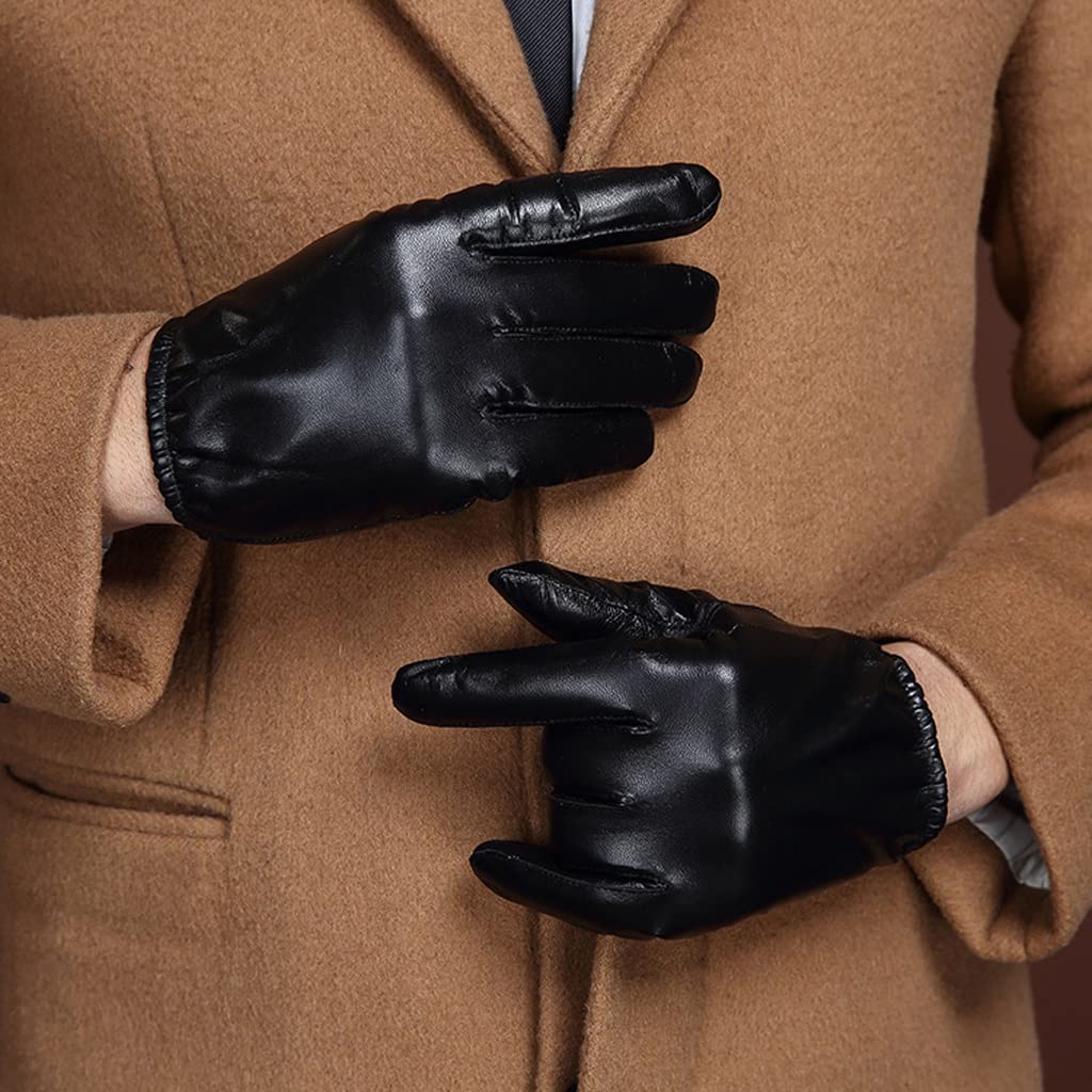 Guantes térmicos Cortos de Invierno para Ciclismo para Hombres Gruesos Pantalla táctil Delgada para Hombres (Color : A, Size : XL Code)