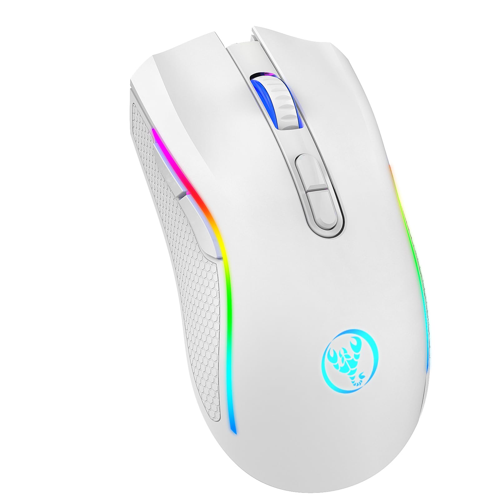 Ratón inalámbrico para juegos ergonómico ideal para partidas nocturnas en casa