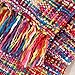 BATTILO HOME Multicolor Throw Blanket for Couch, Bed, Home Decor Colorful Throw Blankets for Bed, Boho Throw Blankets for Sofa, Bedroom Decor for Housewarming Gifts, 50