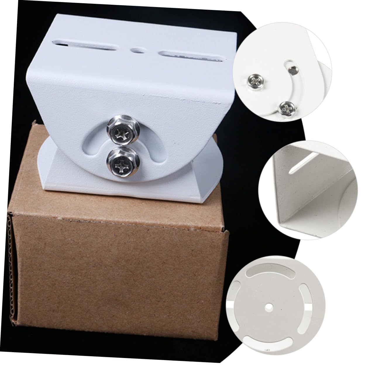 Soporte de Pared para Cámara Ip Blanco de Acero, 2 Piezas