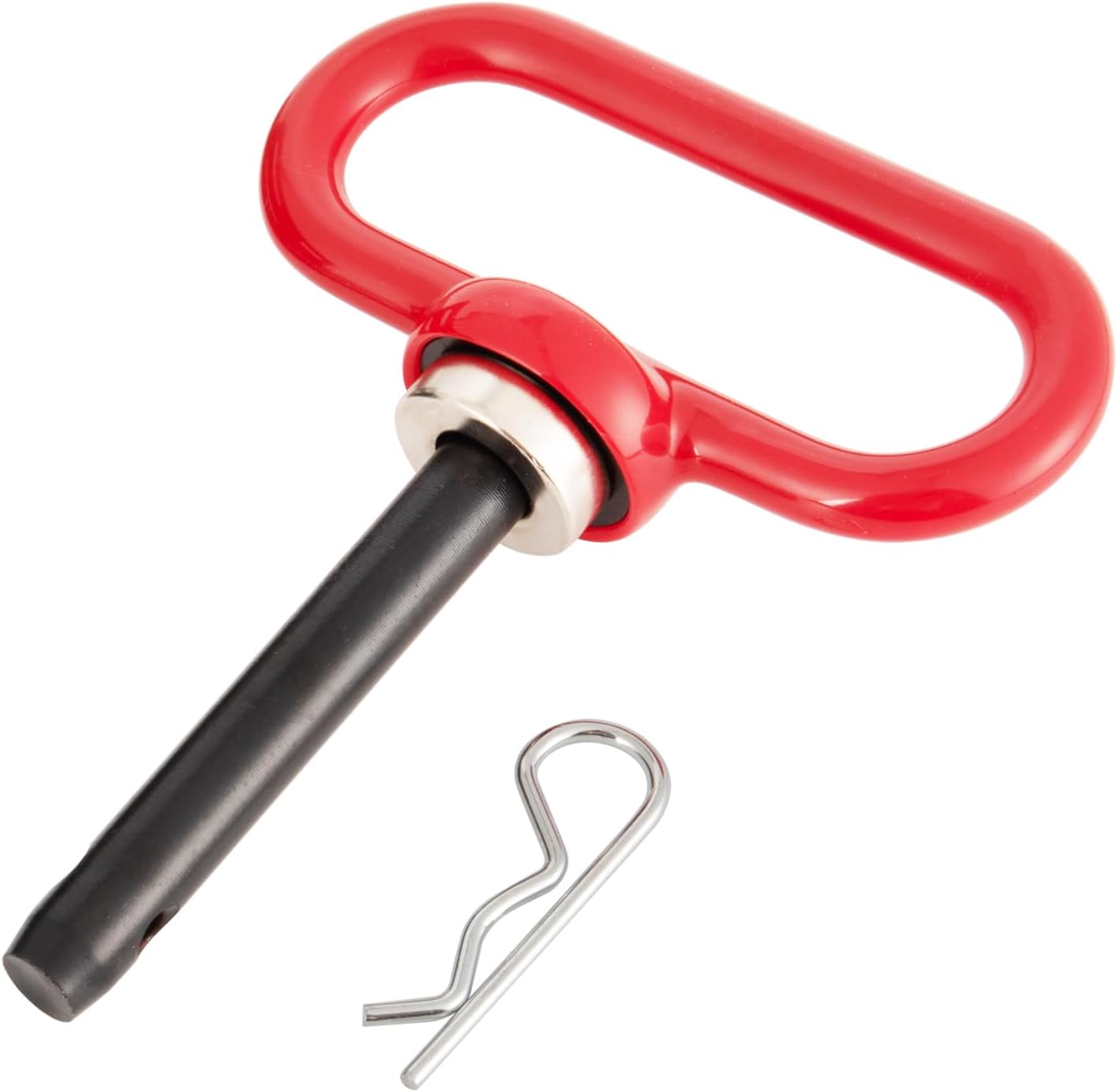 Magnetic Hitch Pin - Heavy Duty Ultra Strong Neodymium Magnet Trailer Gate Pin for Easy One-Handed Hook On & Off, for Lawn Mower Trailer Hitch Pin and Tow Behind Attachments